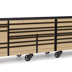 144" 26 Drawer Five Bank EPIQ™ Series Roll Cab with PowerDrawer (Combat Tan with Black Trim and Blackout Details)